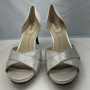 Life Stride Mykonos Pumps, Silver, Women Size 10M Item#305